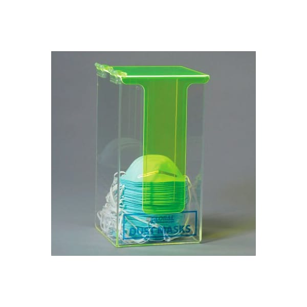 Acrylic Safety PPE Dispenser Dust Mask Dispenser With Cover GLADM1